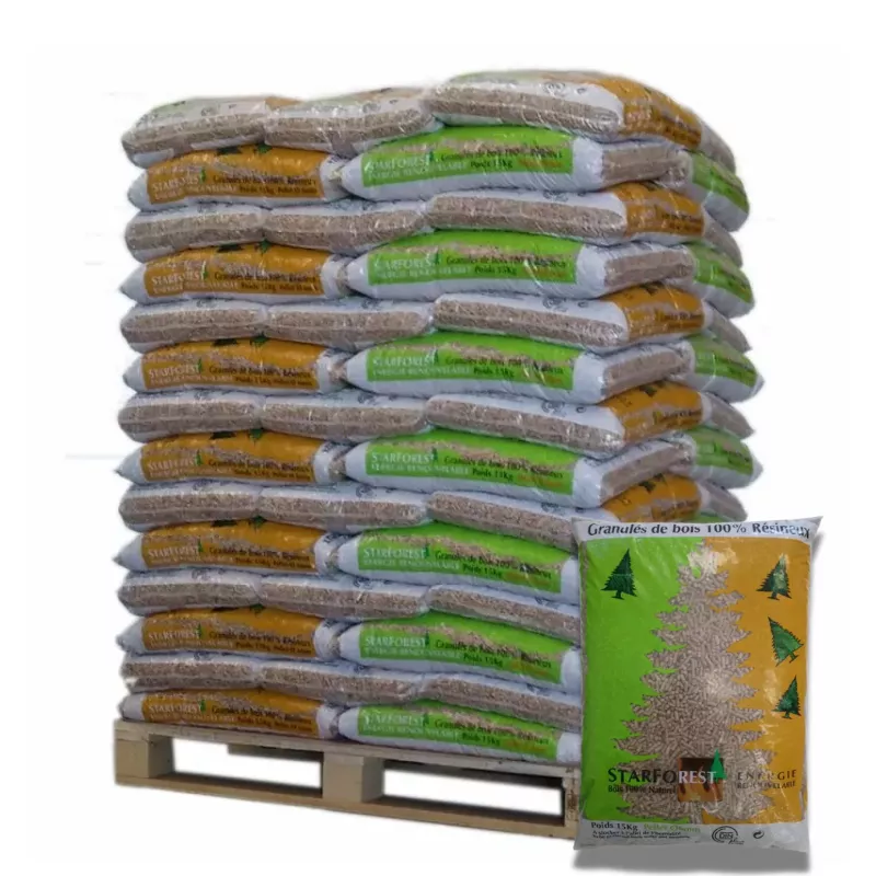 Pellet Starforest – Palette de 70 sacs de 15 kg